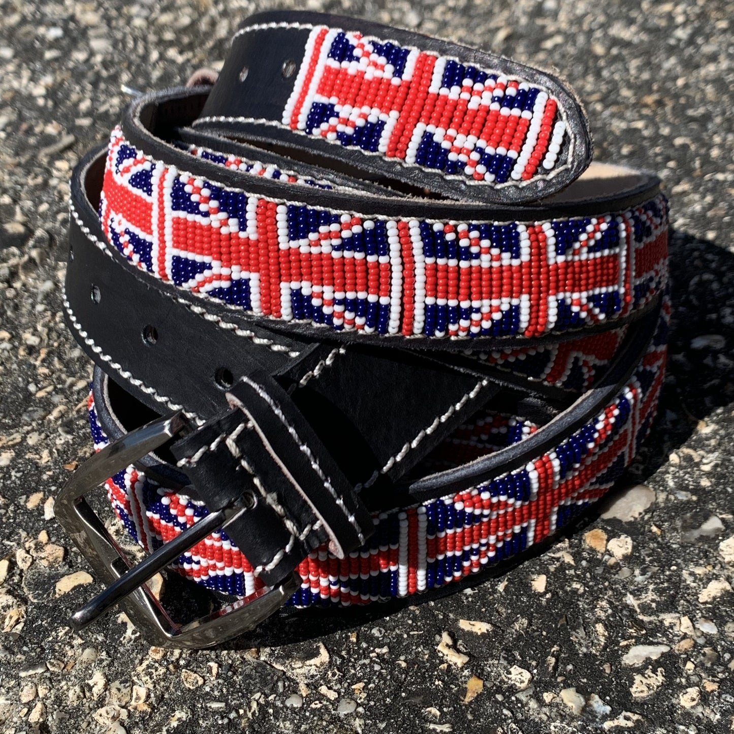 Beaded Leather Belts